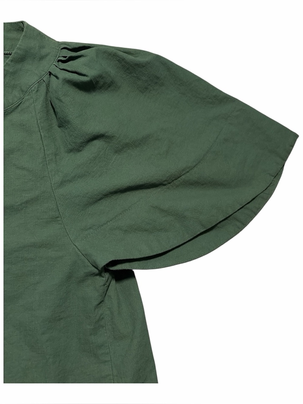 Tuckernuck Pomander Place Finley Flutter Sleeve Top Dark Green Size XL - Picture 4 of 6